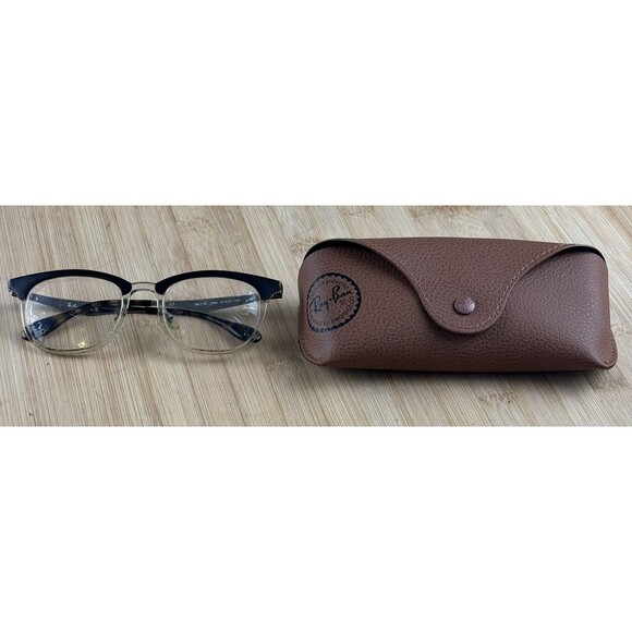 Ray-Ban Other - RAY-BAN Eyeglasses RB7112 5685 Gloss Brown/Crystal Split Frame 51-20-140 W/CASE